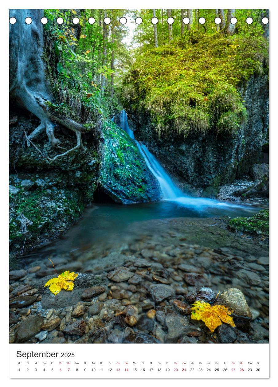 Bild: 9783435900534 | Allgäuer Wasserfälle (Tischkalender 2025 DIN A5 hoch), CALVENDO...