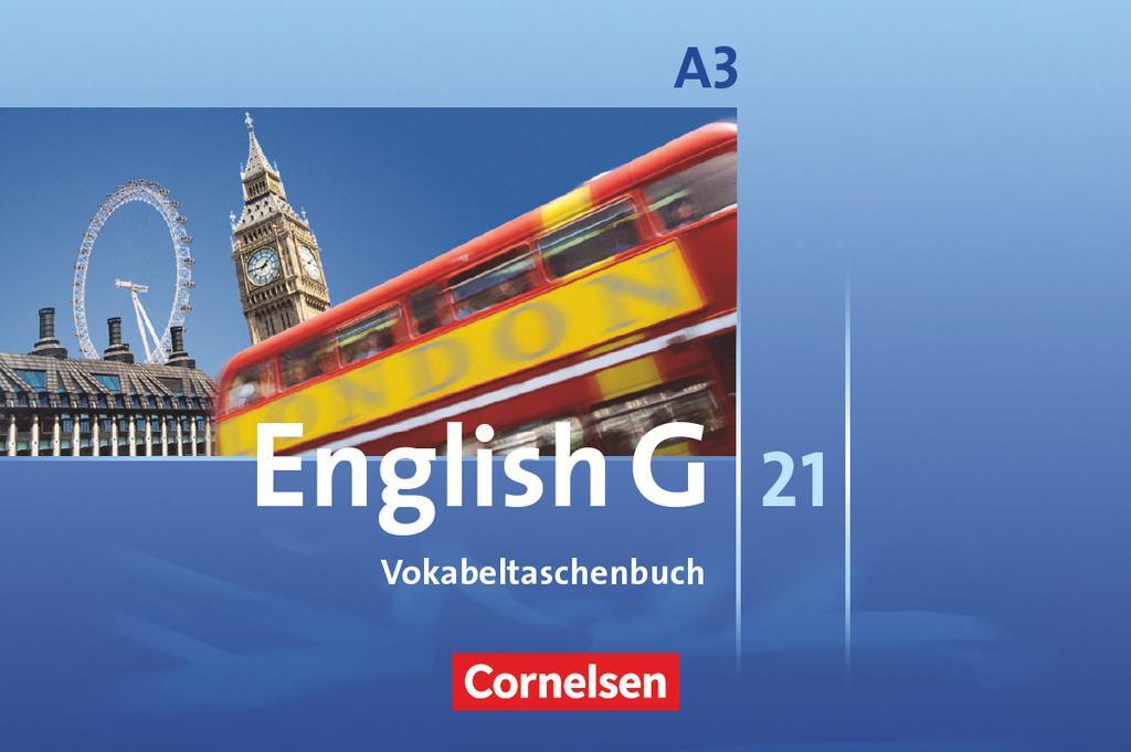 Cover: 9783060319244 | English G 21. Ausgabe A 3. Vokabeltaschenbuch | 7. Schuljahr | Schwarz