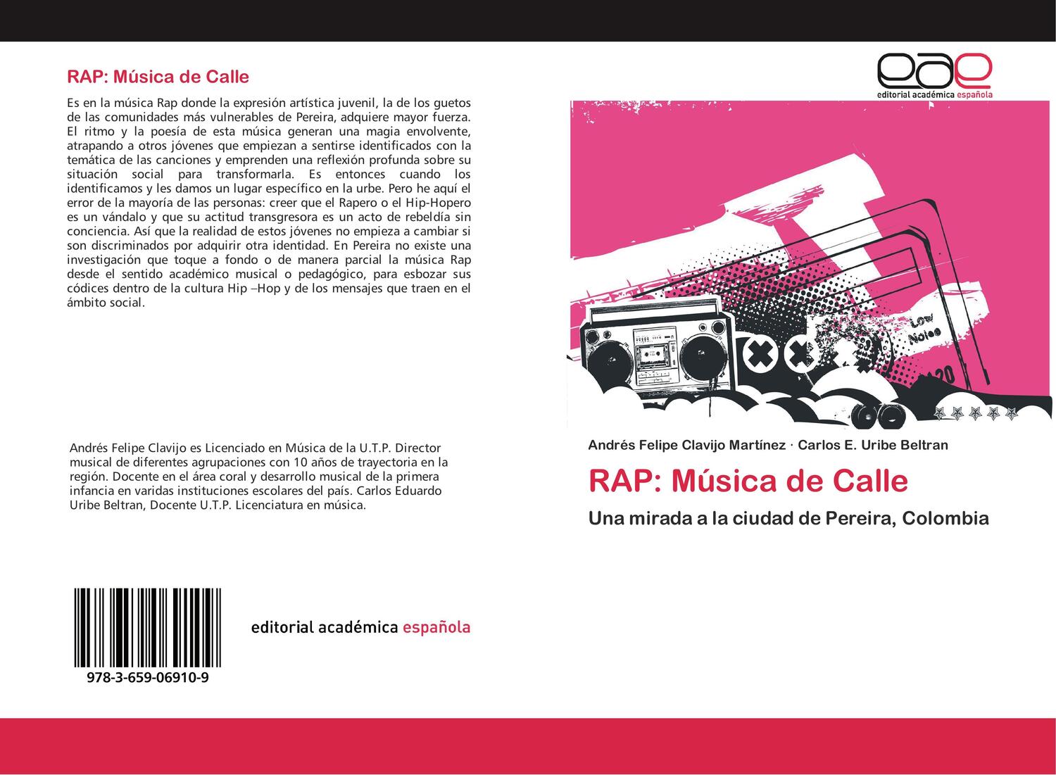 Cover: 9783659069109 | RAP: Música de Calle | Una mirada a la ciudad de Pereira, Colombia