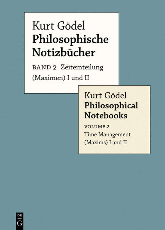 Cover: 9783110674095 | Zeiteinteilung (Maximen) I und II / Time Management (Maxims) I and II