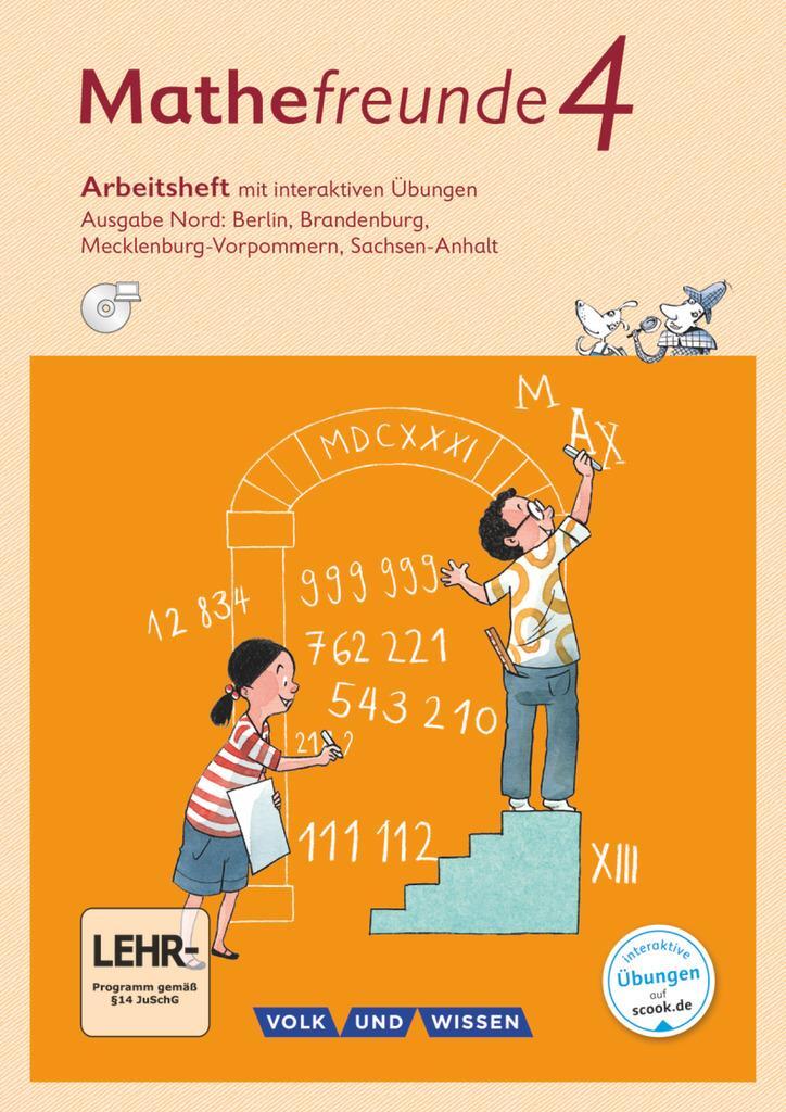 Cover: 9783060837113 | Mathefreunde 4. Schuljahr - Nord - Arbeitsheft mit interaktiven...