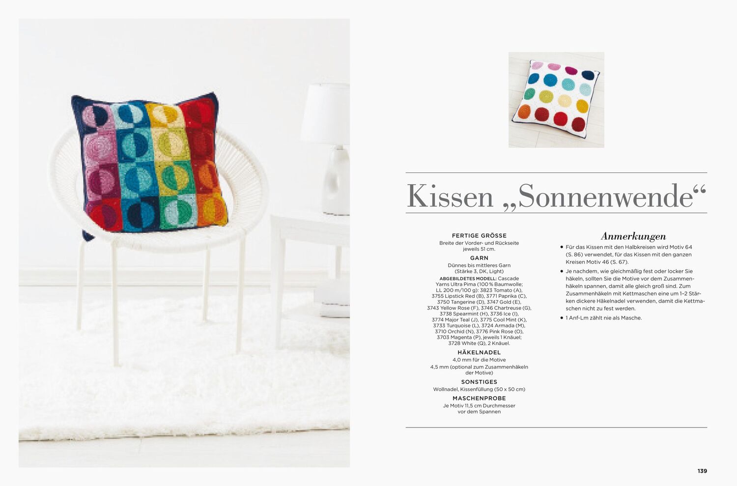 Bild: 9783830720560 | Farben und Formen des Häkelns | 100 bunte Häkelmotive | Sandra Eng