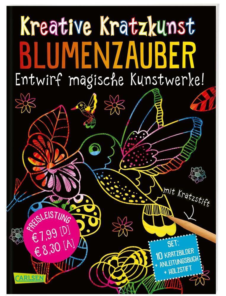 Cover: 9783551190710 | Kreative Kratzkunst: Blumenzauber | Kate Celia Wilson | Taschenbuch