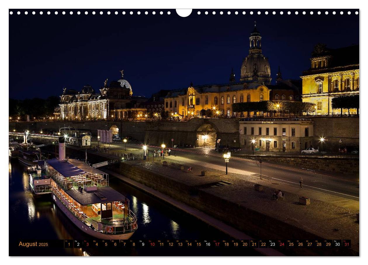 Bild: 9783435704910 | Eine Nacht in Dresden (Wandkalender 2025 DIN A3 quer), CALVENDO...