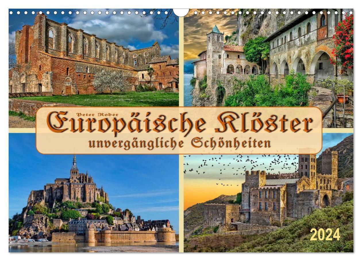 Cover: 9783675463714 | Europäische Klöster - unvergängliche Schönheiten (Wandkalender 2024...