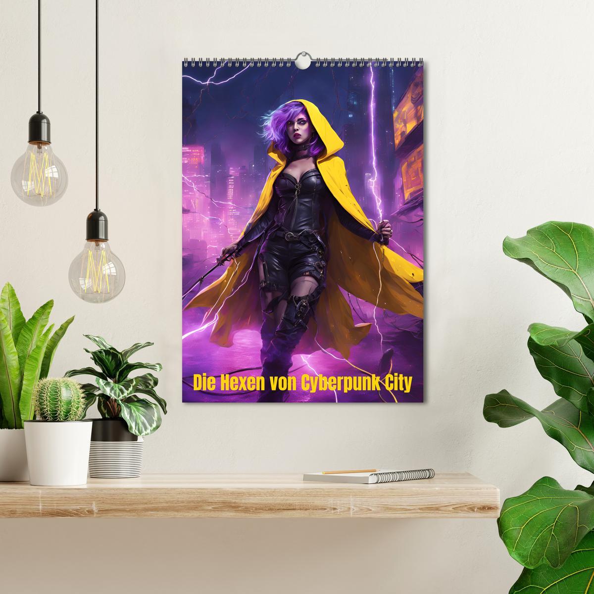 Bild: 9783457217368 | Die Hexen von Cyberpunk City (Wandkalender 2025 DIN A3 hoch),...