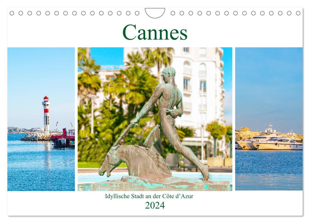 Cover: 9783675947733 | Cannes - idyllische Stadt an der Côte d¿Azur (Wandkalender 2024 DIN...