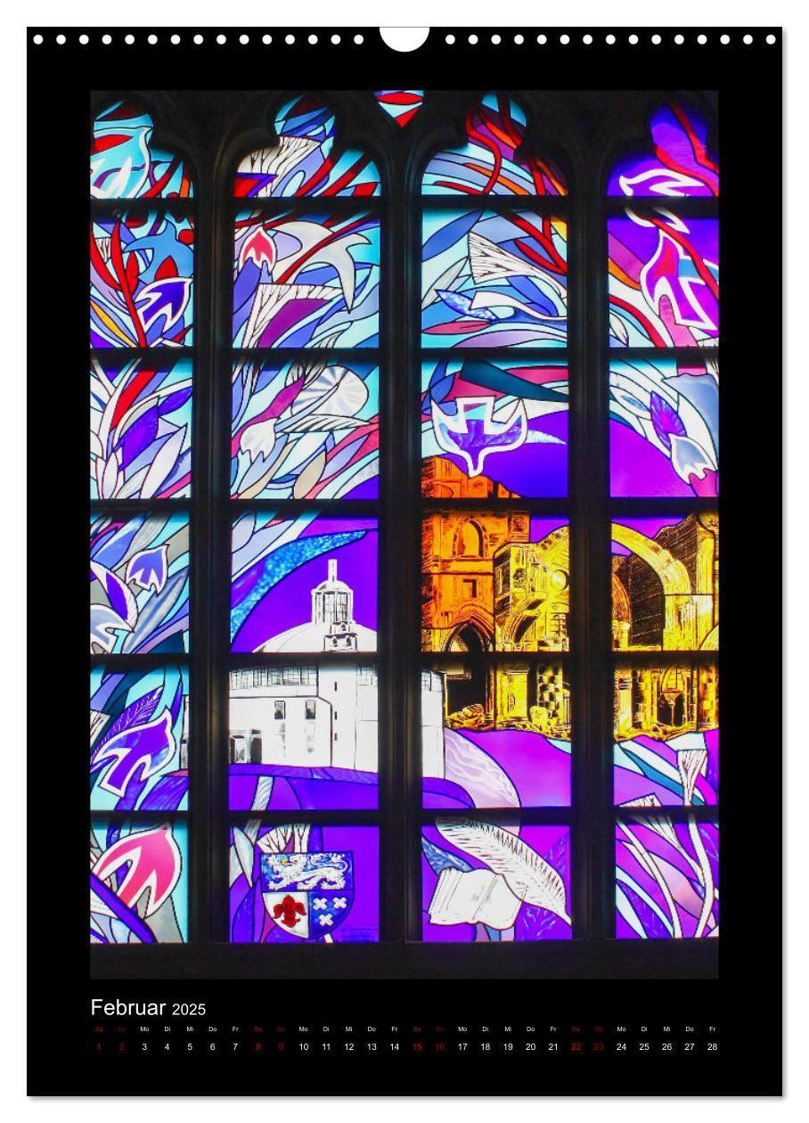 Bild: 9783435923915 | Kirchenfenster - Sakrale Glaskunst (Wandkalender 2025 DIN A3 hoch),...