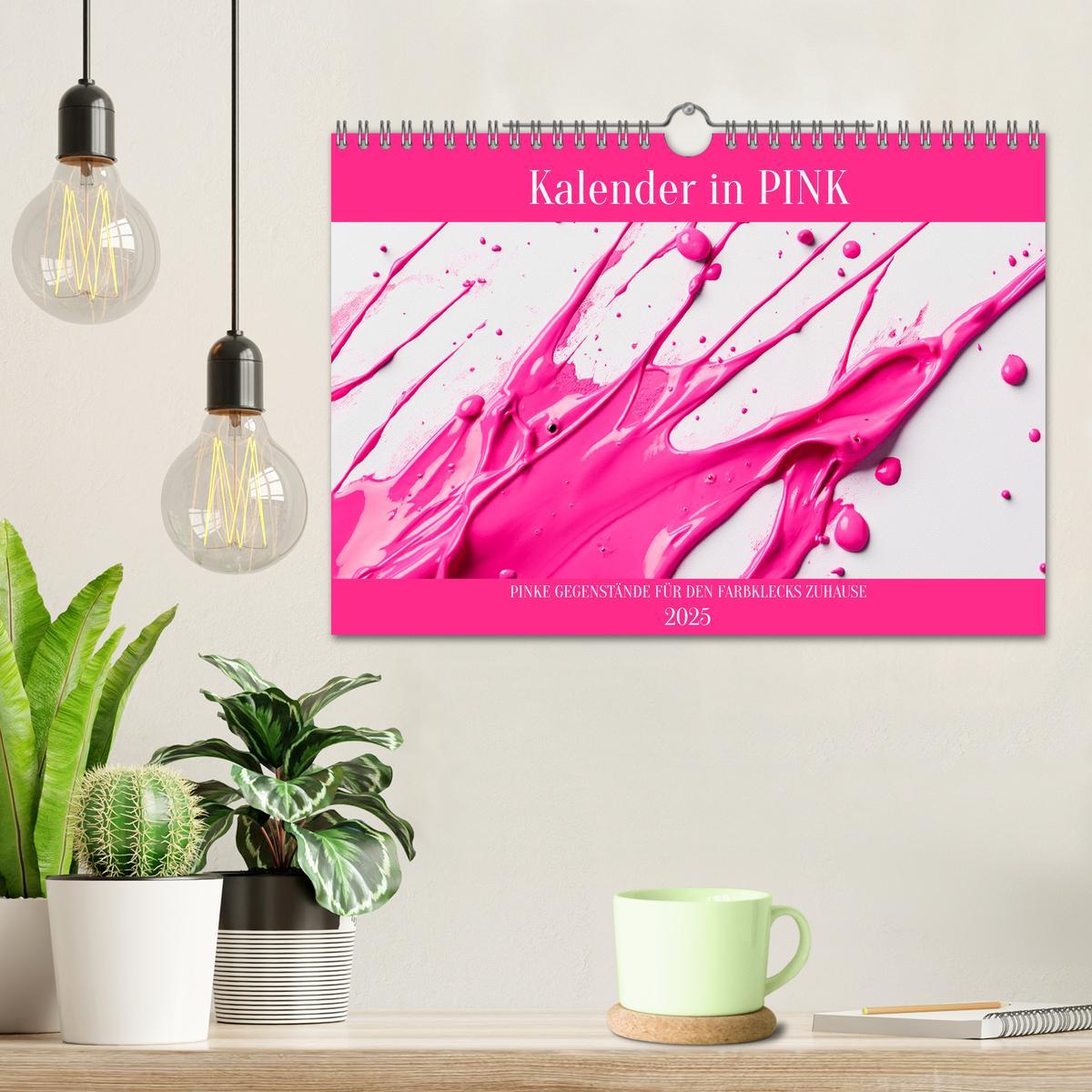 Bild: 9783457203873 | Kalender in PINK (Wandkalender 2025 DIN A4 quer), CALVENDO...