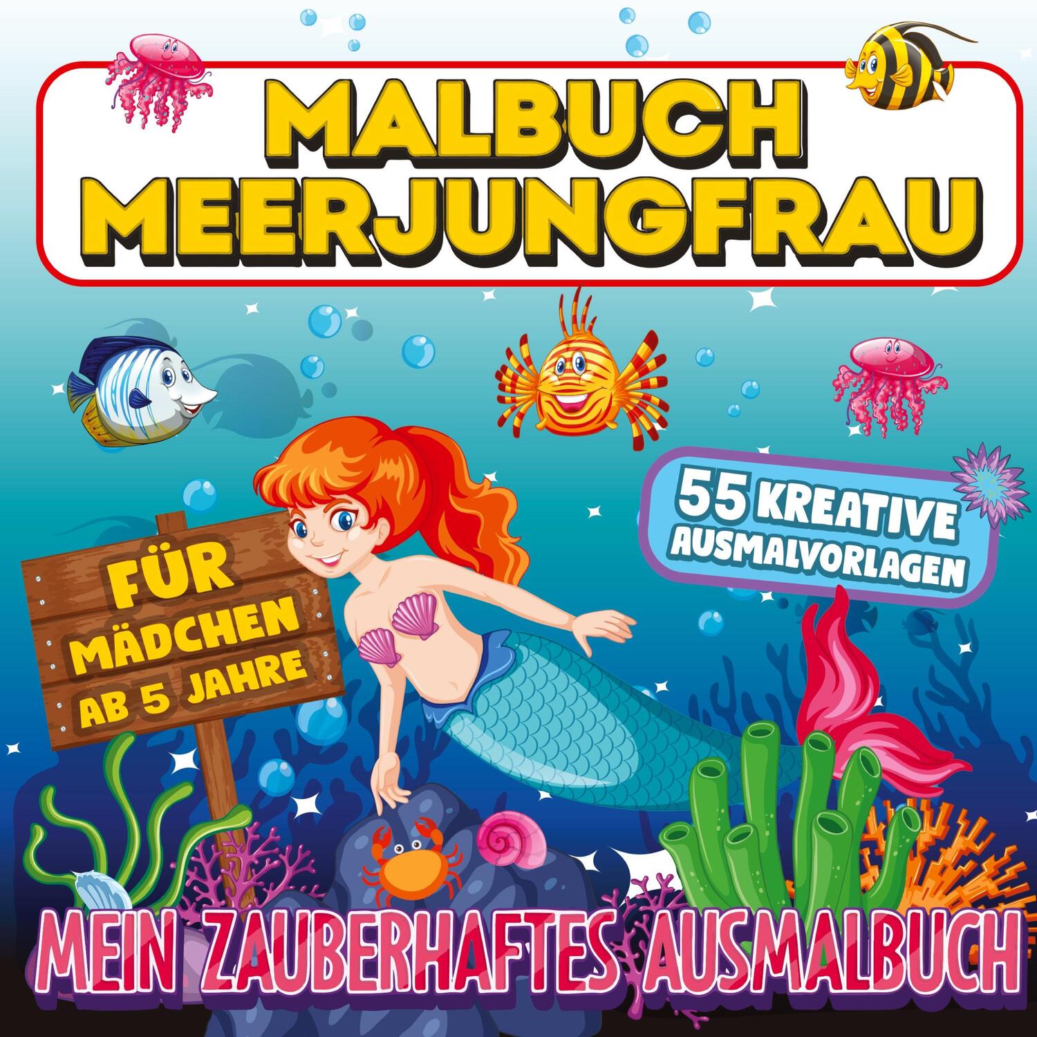 Cover: 9783347789777 | Malbuch Meerjungfrau - Mein zauberhaftes Ausmalbuch | Collection