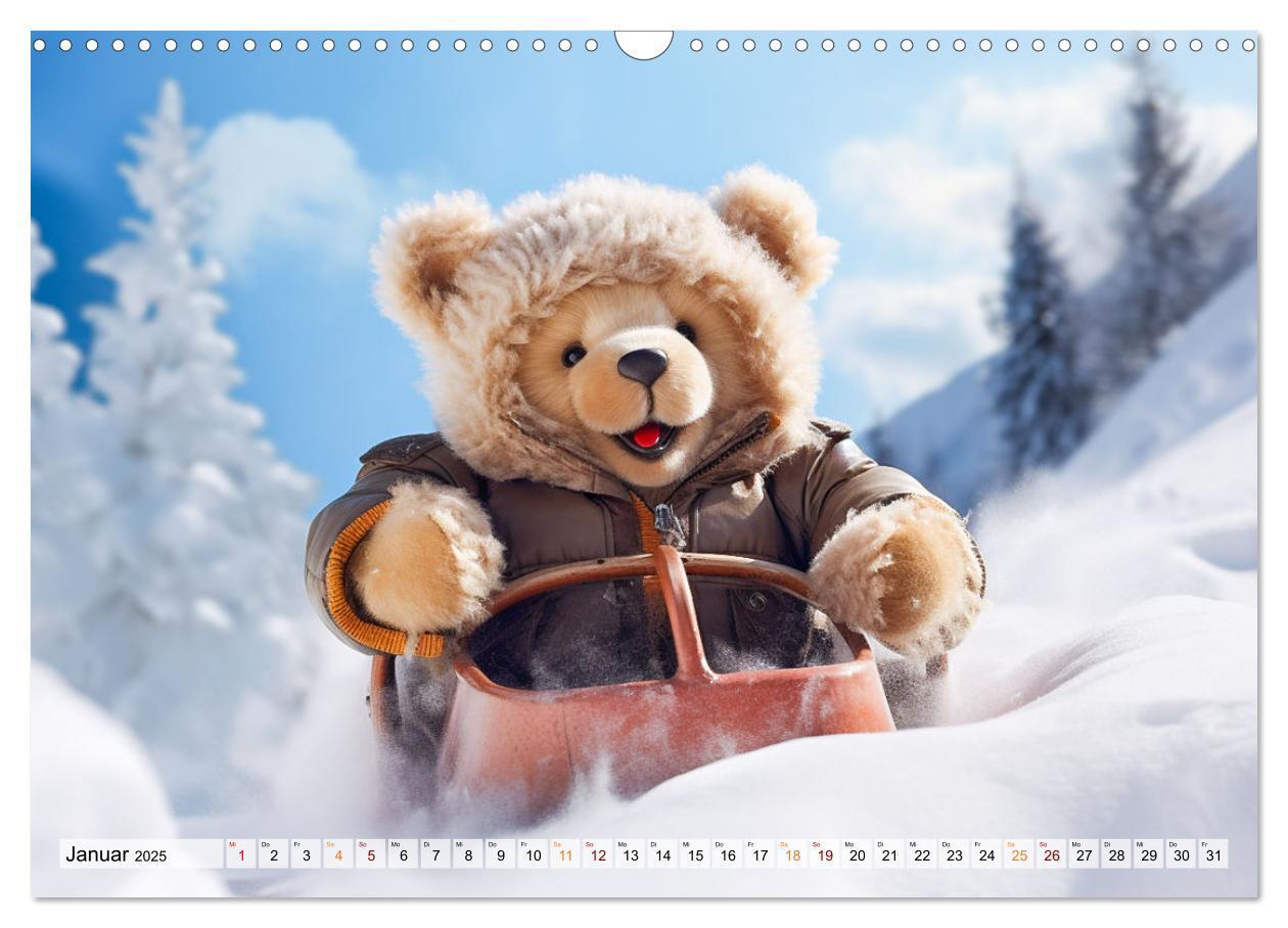 Bild: 9783383875342 | Teddybär und seine Abenteuer (Wandkalender 2025 DIN A3 quer),...