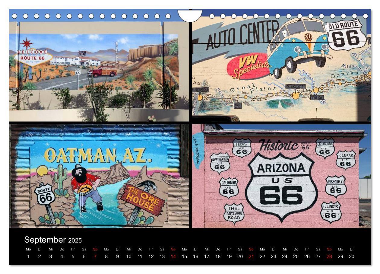 Bild: 9783435791767 | Route 66 im Südwesten (Wandkalender 2025 DIN A4 quer), CALVENDO...