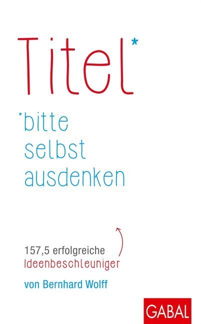 Cover: 9783869366975 | Titel bitte selbst ausdenken | Bernhard Wolff | Buch | 200 S. | 2016