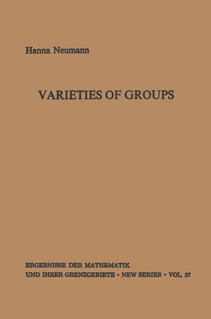 Cover: 9783642886010 | Varieties of Groups | Hanna Neumann | Taschenbuch | Paperback | XII
