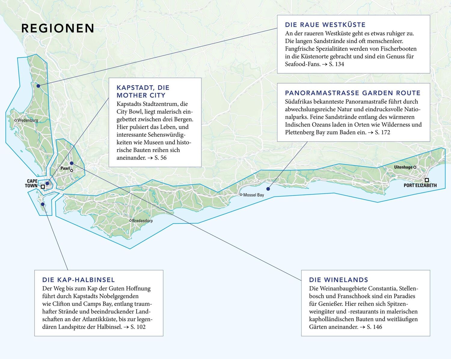 Bild: 9783834231796 | MERIAN Reiseführer Kapstadt mit Winelands &amp; Garden Route | Vartan