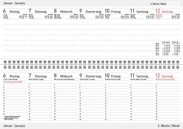 Bild: 9783731879794 | Tischquerkalender Edition Natur Floral 2025 | Verlag Korsch | Kalender