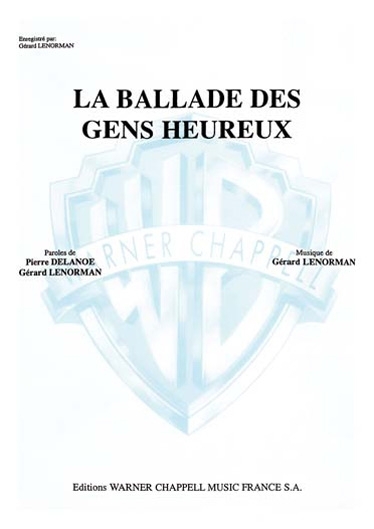 Cover: 9788872078747 | La Ballade des Gens Heureux | Carisch France | EAN 9788872078747