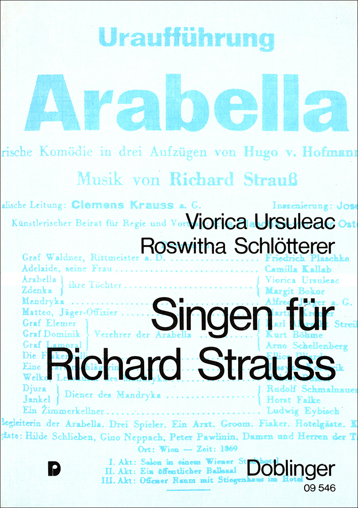 Cover: 9783900035952 | Ursuleac, V: Singen für Richard Strauss | Viorica Ursuleac (u. a.)