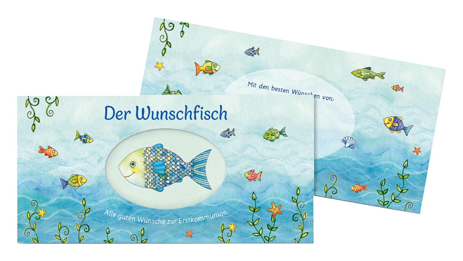 Bild: 4260308342189 | Der Wunschfisch. Alle guten Wünsche zur Erstkommunion - Kuvert für...