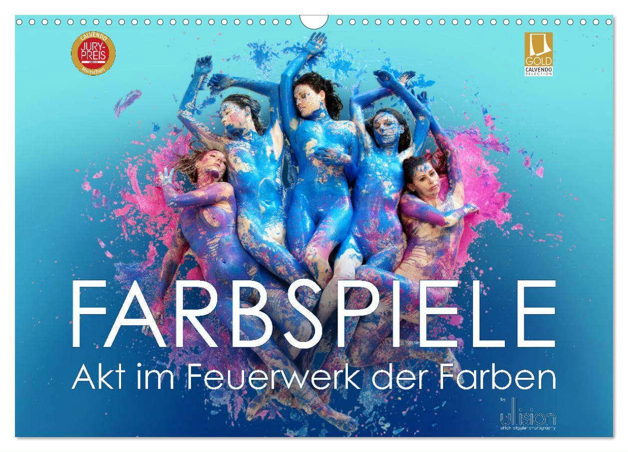 Cover: 9783675567467 | FARBSPIELE - Akt im Feuerwerk der Farben (Wandkalender 2024 DIN A3...