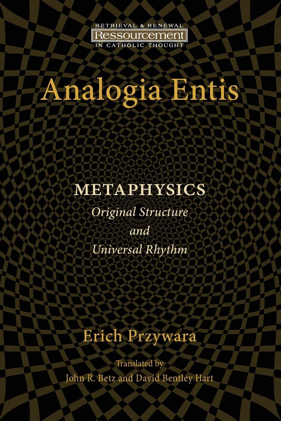 Cover: 9780802868596 | Analogia Entis | Metaphysics: Original Structure and Universal Rhythm