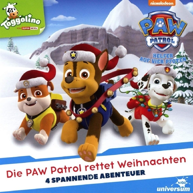 Cover: 4061229000475 | Die Paw Patrol rettet Weihnachten, 1 Audio-CD | Pfoten | Audio-CD