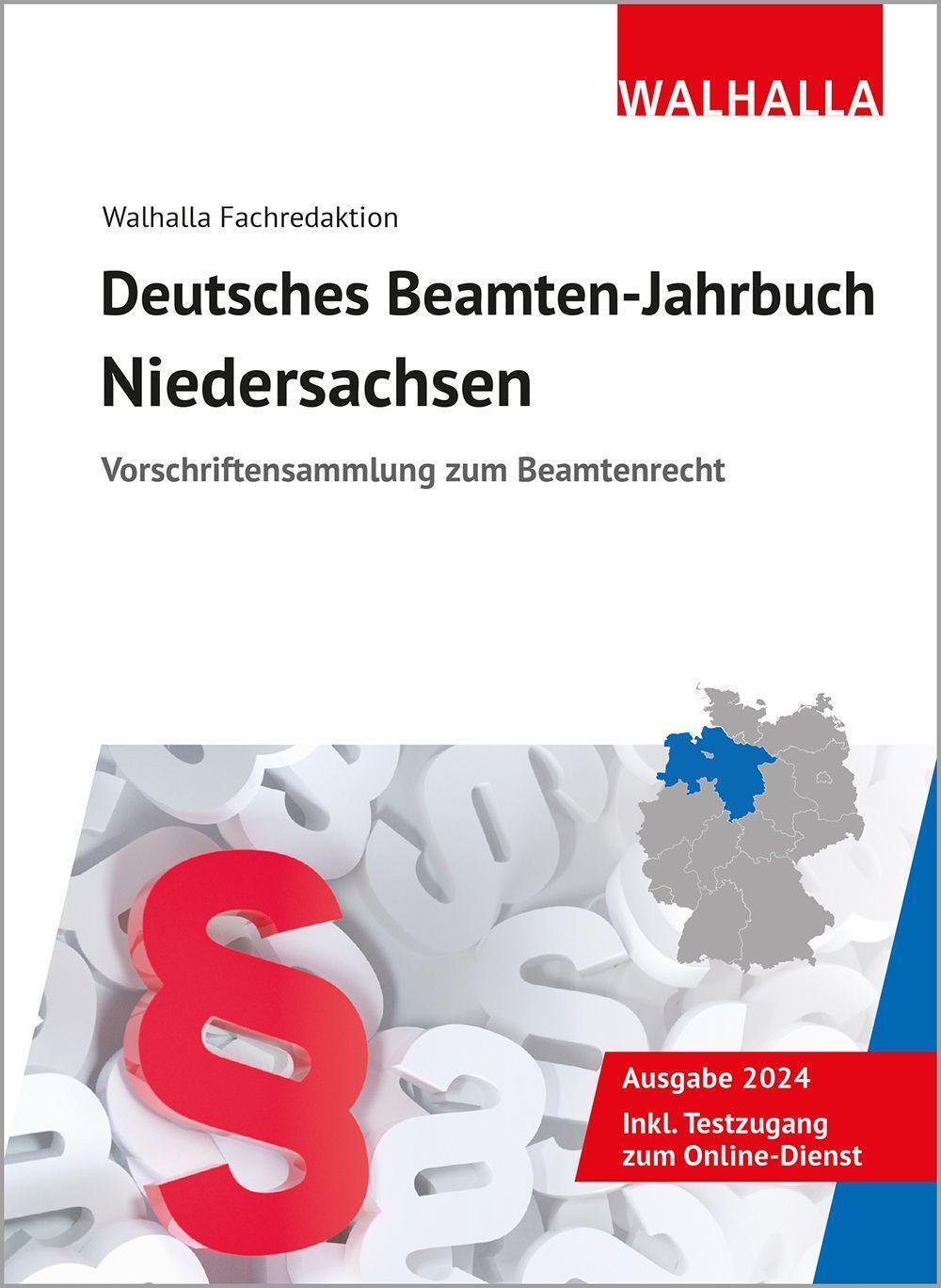 Cover: 9783802911798 | Deutsches Beamten-Jahrbuch Niedersachsen 2024 | Walhalla Fachredaktion