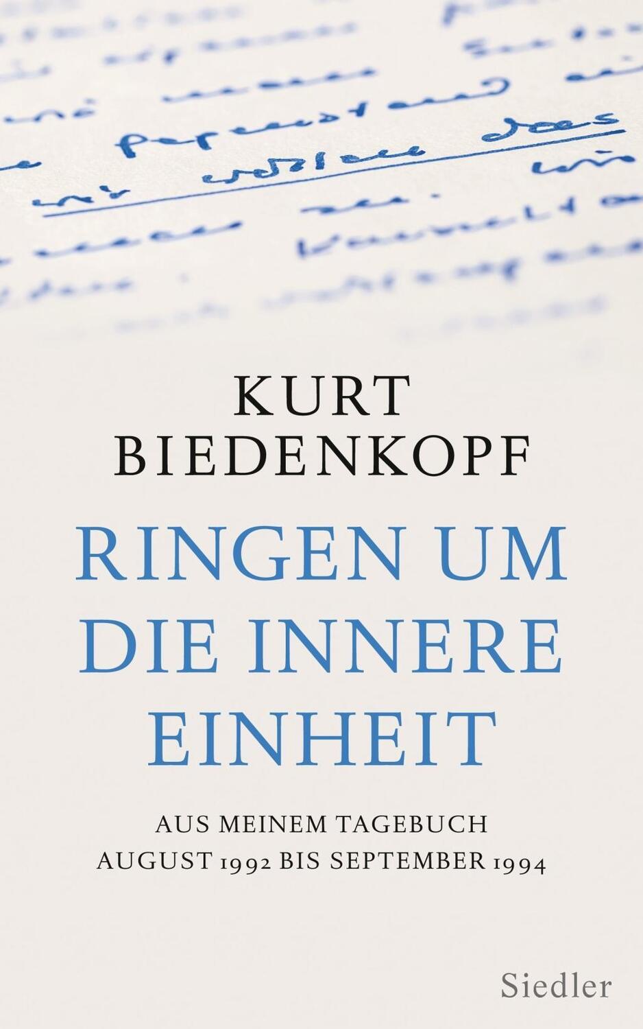 Cover: 9783827500731 | Ringen um die innere Einheit | Kurt H Biedenkopf | Buch | 528 S.