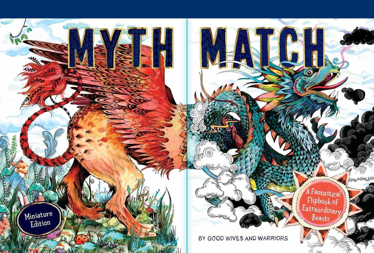 Cover: 9781786278975 | Myth Match Miniature | A Fantastical Flipbook of Extraordinary Beasts