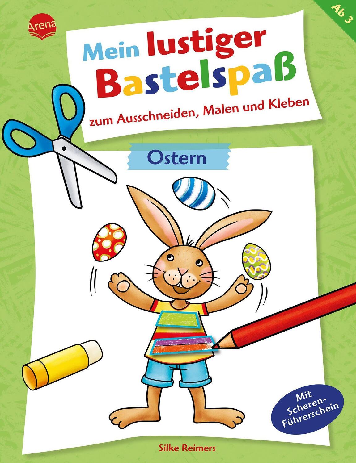 Cover: 9783401719191 | Mein lustiger Bastelspaß zum Ausschneiden, Malen und Kleben. Ostern