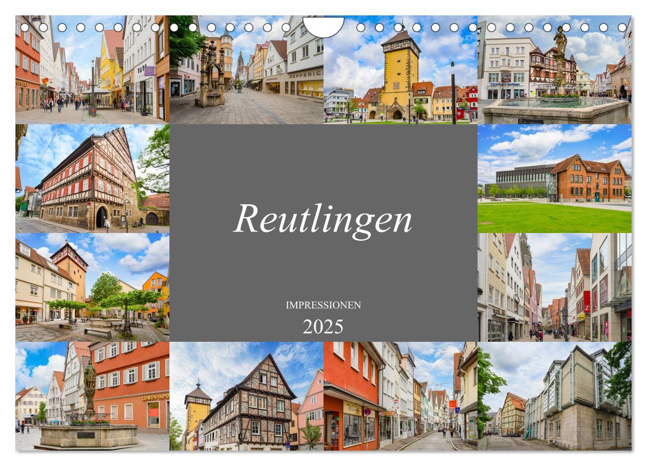 Cover: 9783435053988 | Reutlingen Impressionen (Wandkalender 2025 DIN A4 quer), CALVENDO...