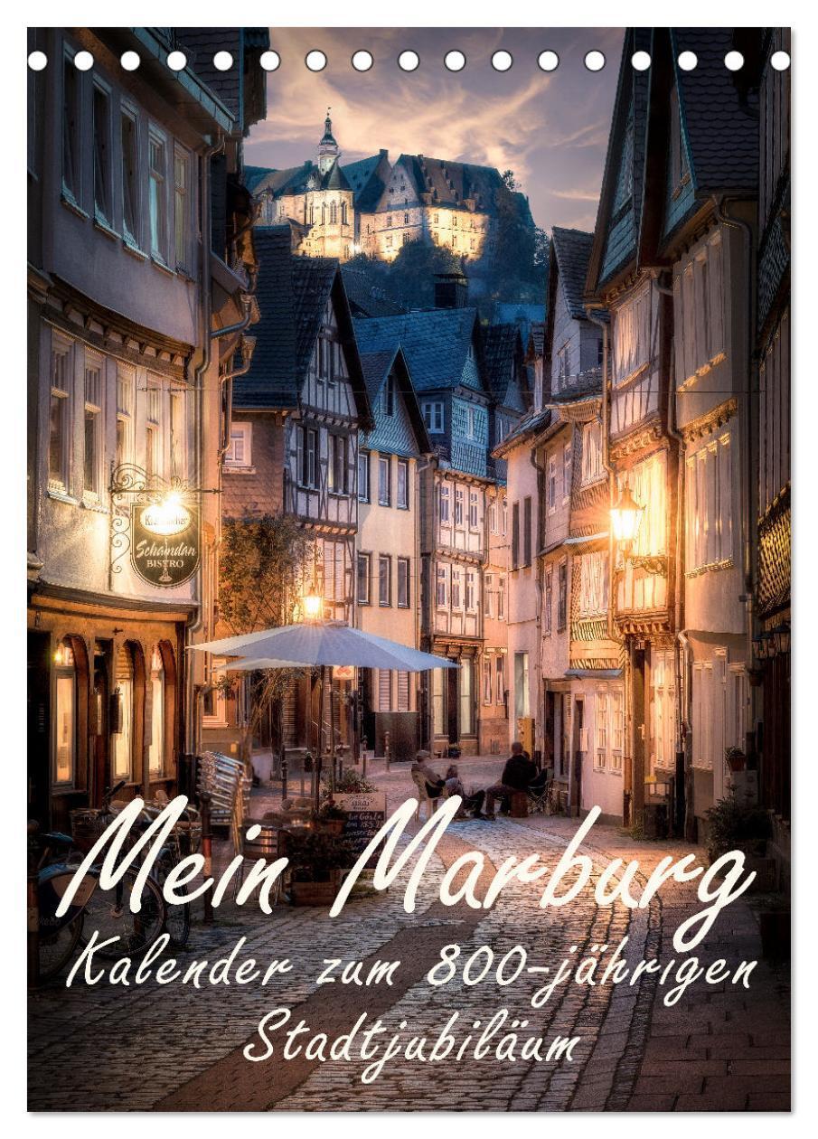 Cover: 9783435922123 | Mein Marburg (Tischkalender 2025 DIN A5 hoch), CALVENDO Monatskalender