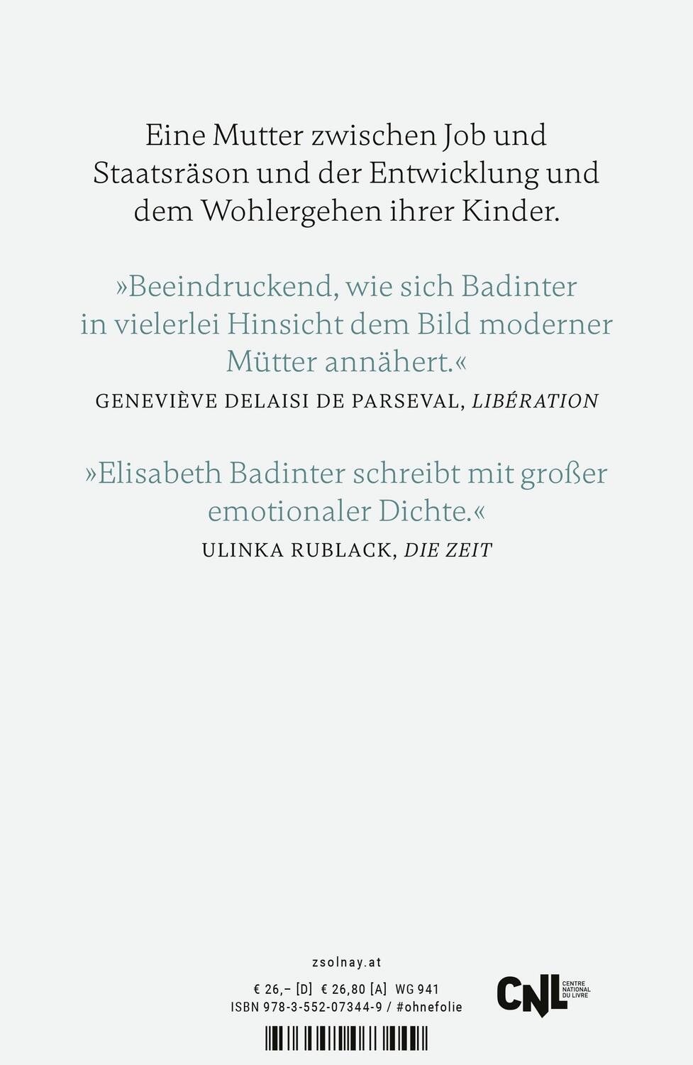 Bild: 9783552073449 | Macht und Ohnmacht einer Mutter | Elisabeth Badinter | Buch | Deutsch