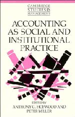 Cover: 9780521469654 | Accounting as Social and Institutional Practice | Hopwood (u. a.)