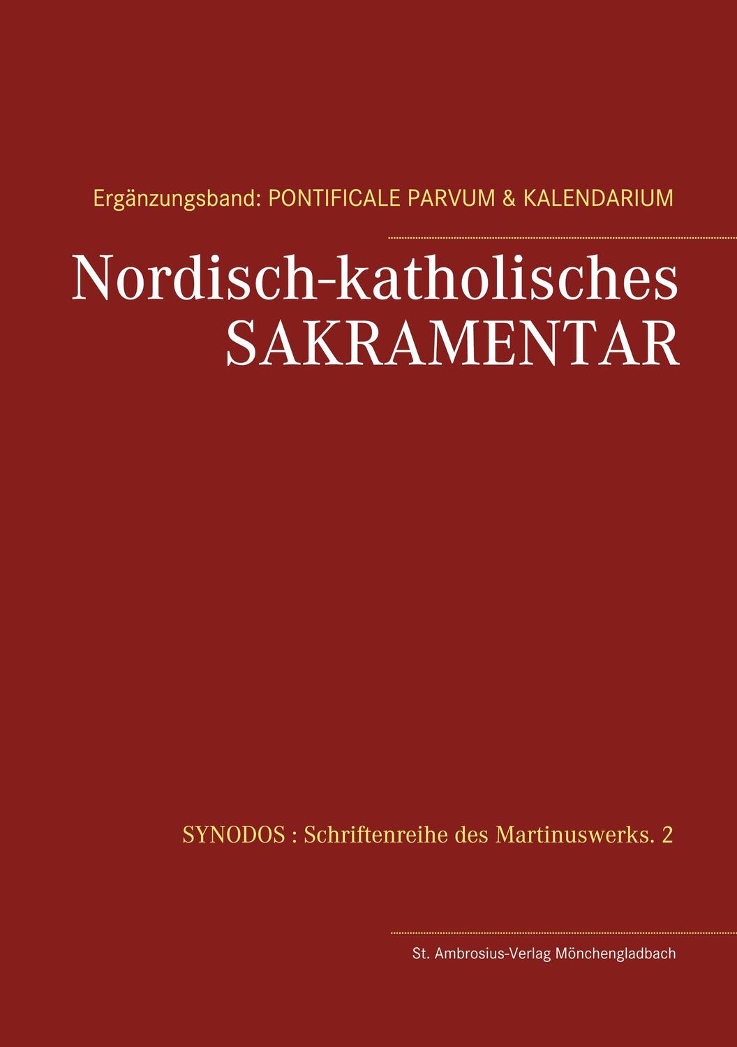 Cover: 9783751989084 | Nordisch-katholisches Sakramentar. Ergänzungsband | Herzberg | Buch