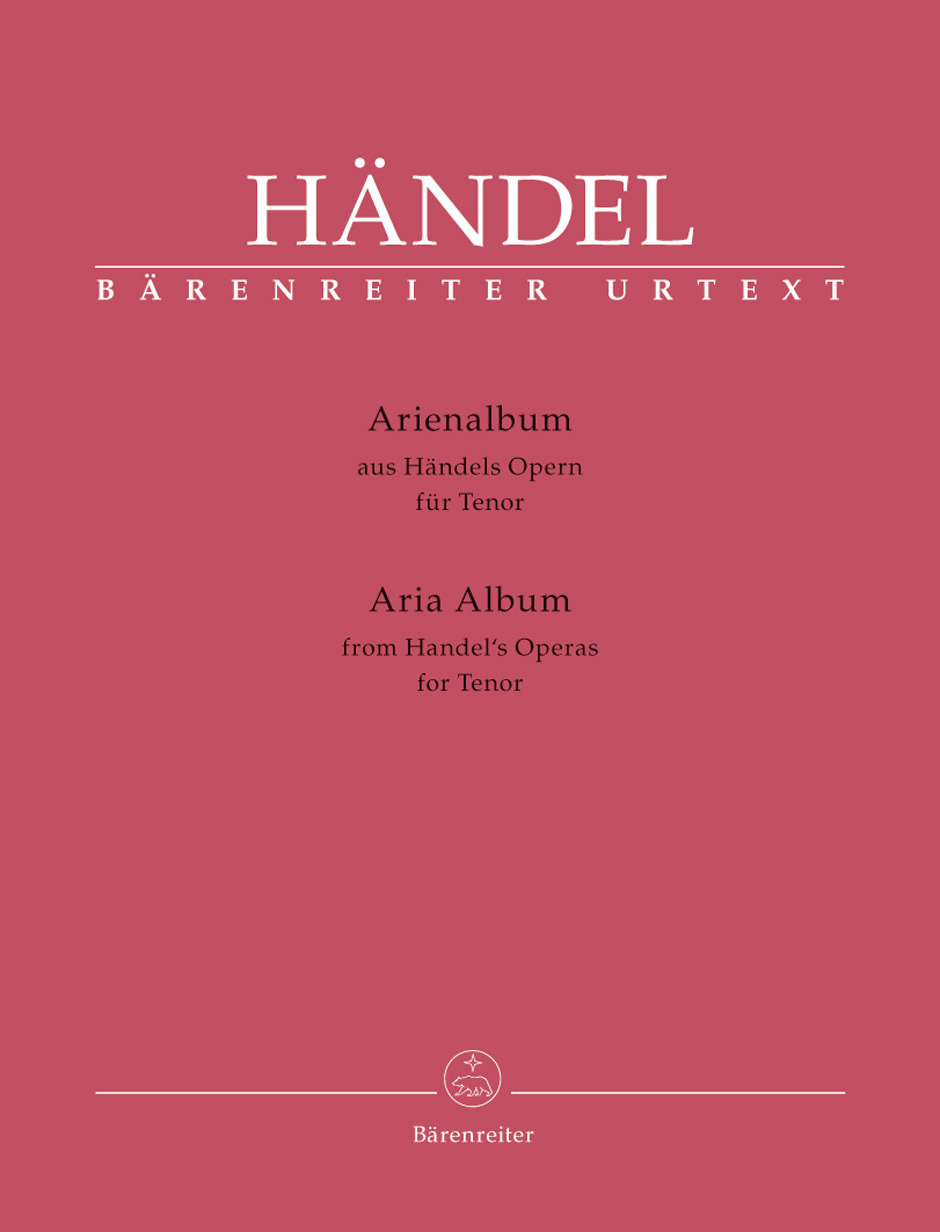 Cover: 9790006539338 | Aria Album for Tenor | Georg Friedrich Händel | Bärenreiter Urtext