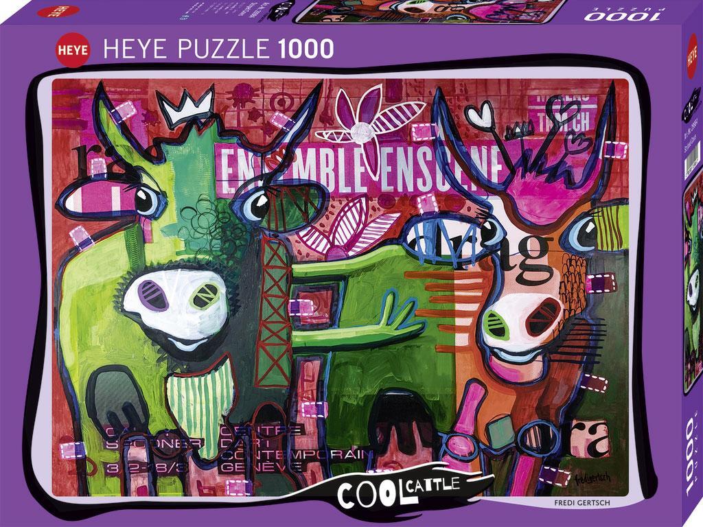 Cover: 4001689299842 | Striped Cows Puzzle 1000 Teile | Fredi Gertsch | Spiel | 29984 | 2022