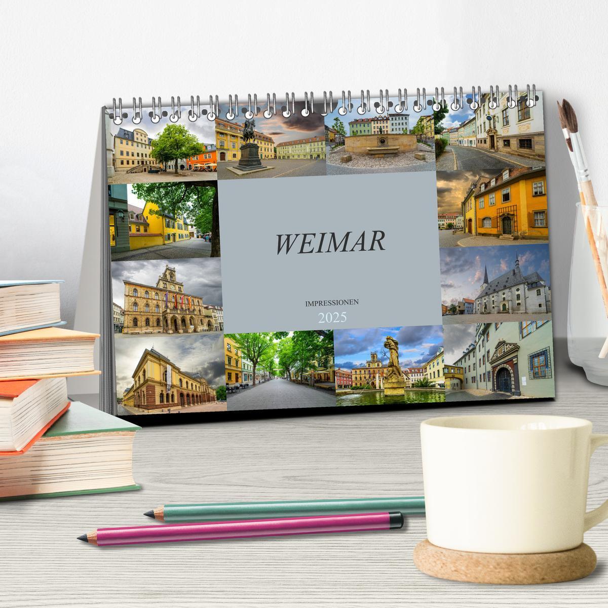 Bild: 9783435313730 | Weimar Impressionen (Tischkalender 2025 DIN A5 quer), CALVENDO...