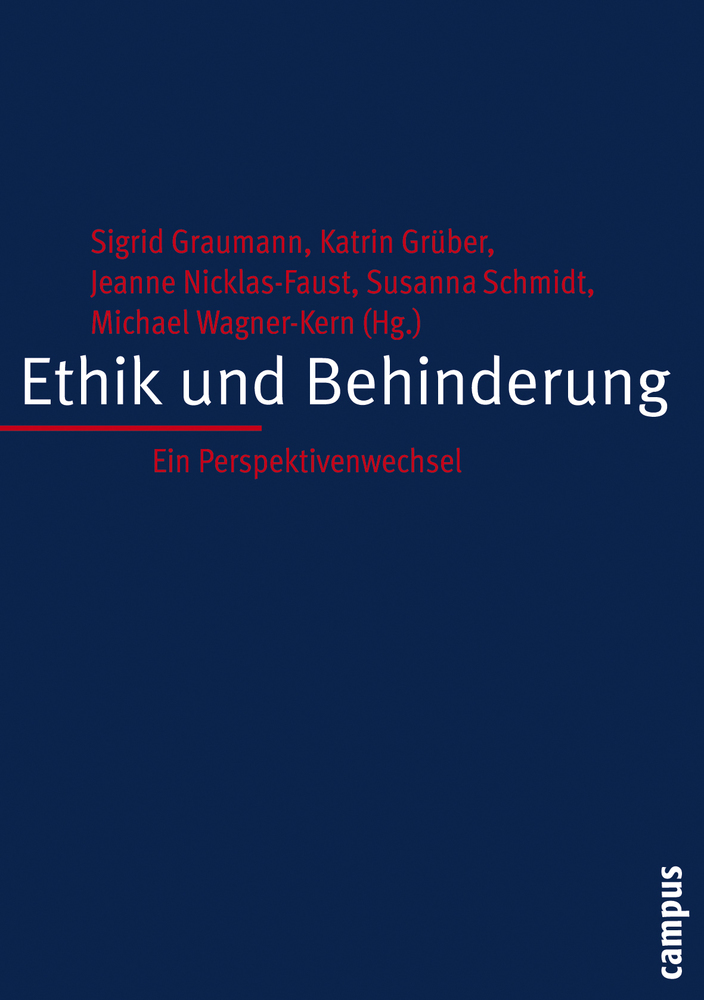 Cover: 9783593376196 | Ethik und Behinderung | Ein Perspektivenwechsel | Graumann (u. a.)