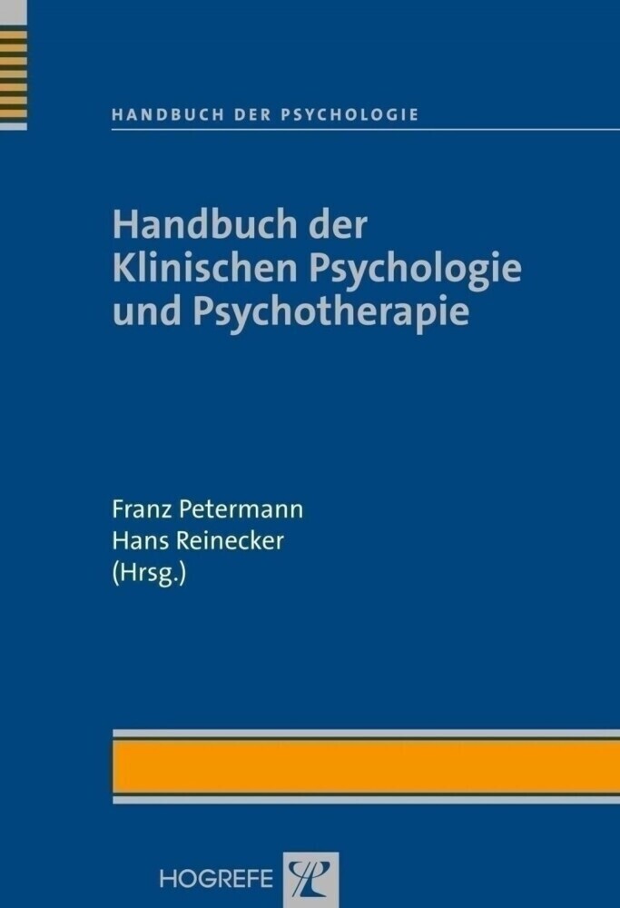 Cover: 9783801718992 | Handbuch der Klinischen Psychologie und Psychotherapie | Taschenbuch