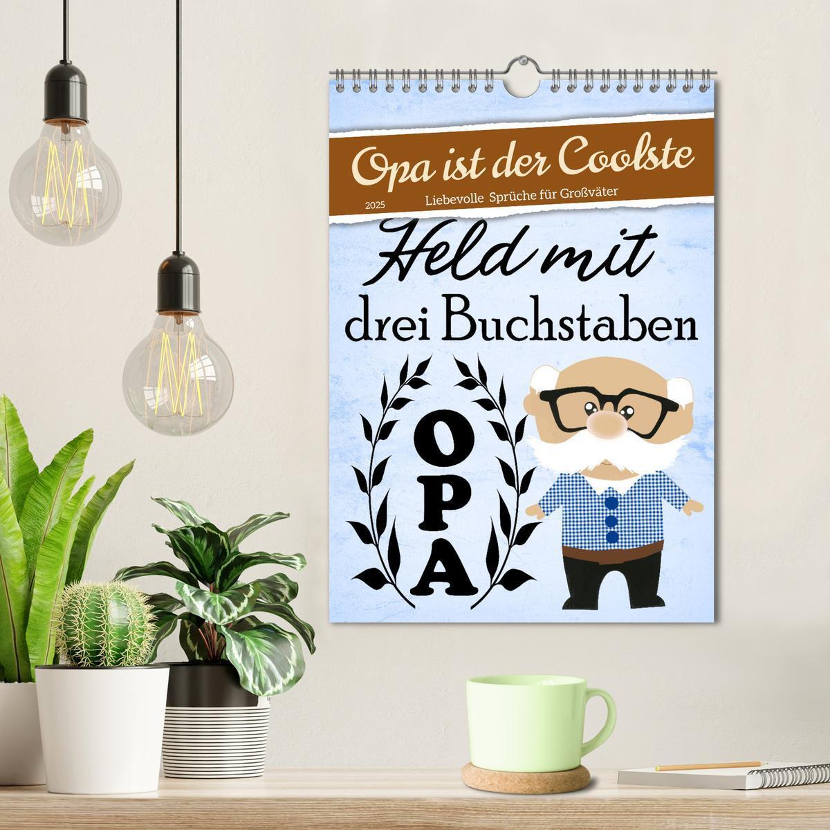 Bild: 9783435888849 | Opa ist der Coolste (Wandkalender 2025 DIN A4 hoch), CALVENDO...