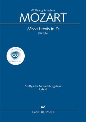 Cover: 9790007084516 | Missa brevis in D | Wolfgang Amadeus Mozart | Taschenbuch | Latein