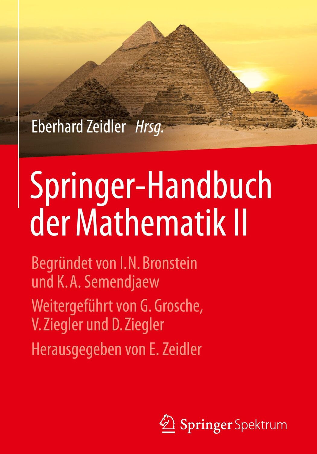 Cover: 9783658002961 | Springer-Handbuch der Mathematik II | Eberhard Zeidler | Buch | xi