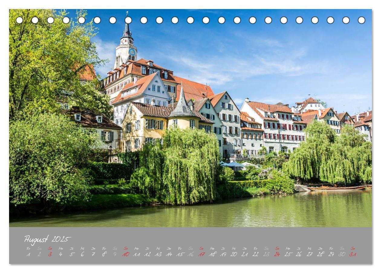 Bild: 9783435570751 | Zwölf Monate in Tübingen (Tischkalender 2025 DIN A5 quer), CALVENDO...