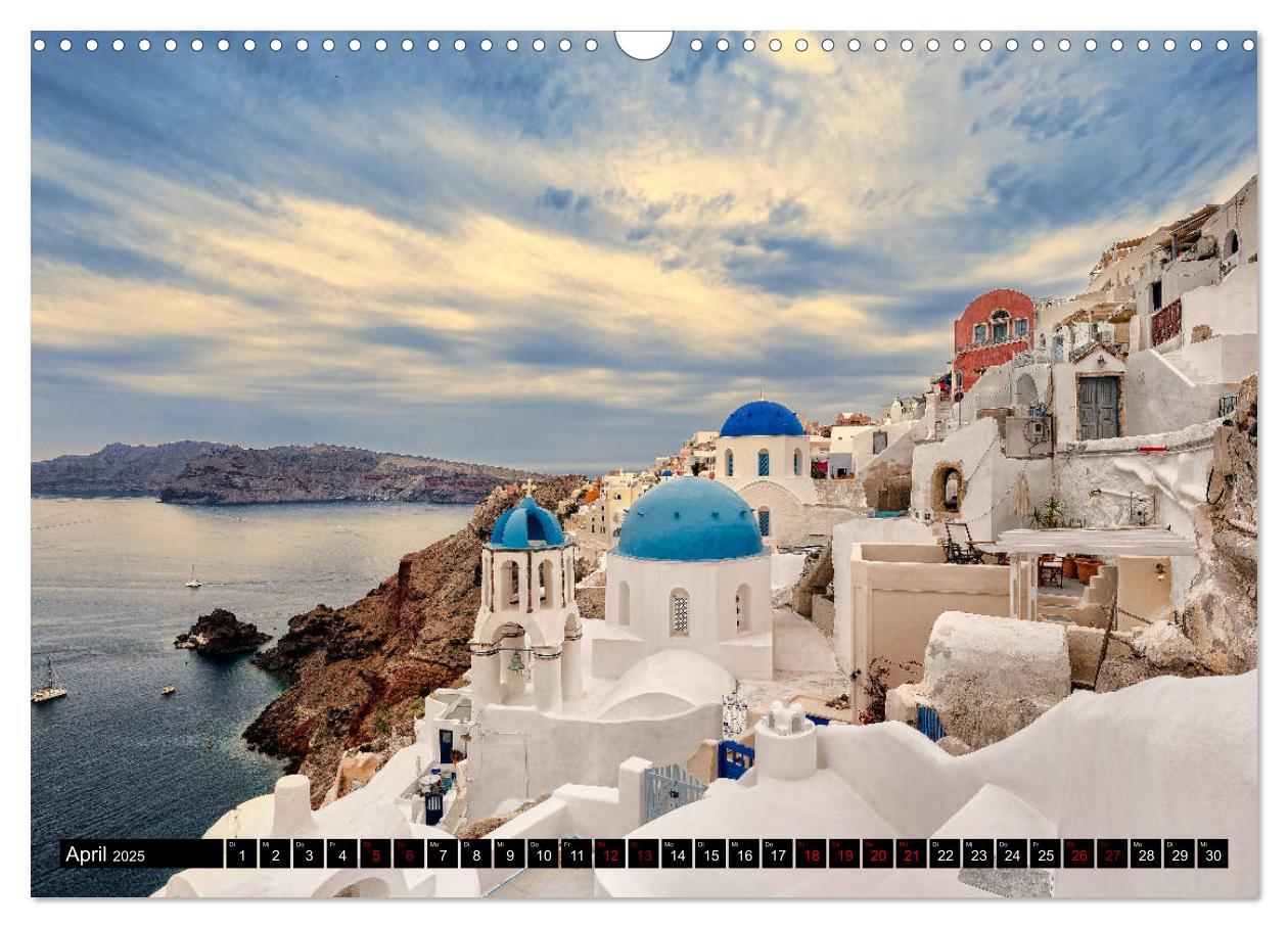 Bild: 9783435437566 | Santorini - Perle in der Ägais (Wandkalender 2025 DIN A3 quer),...