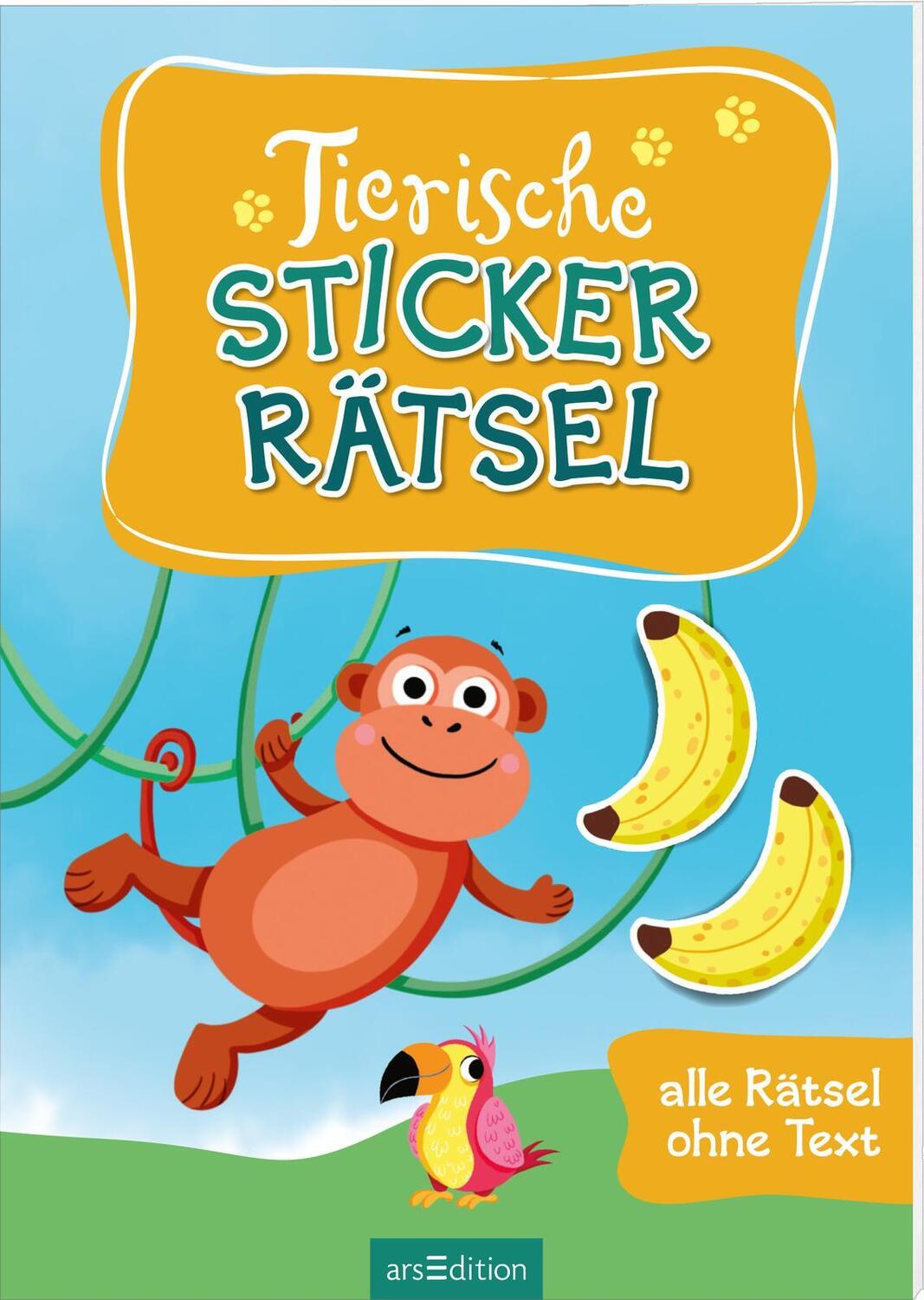 Cover: 9783845856131 | Tierische Sticker-Rätsel | Alle Rätsel ohne Text | Broschüre | 32 S.