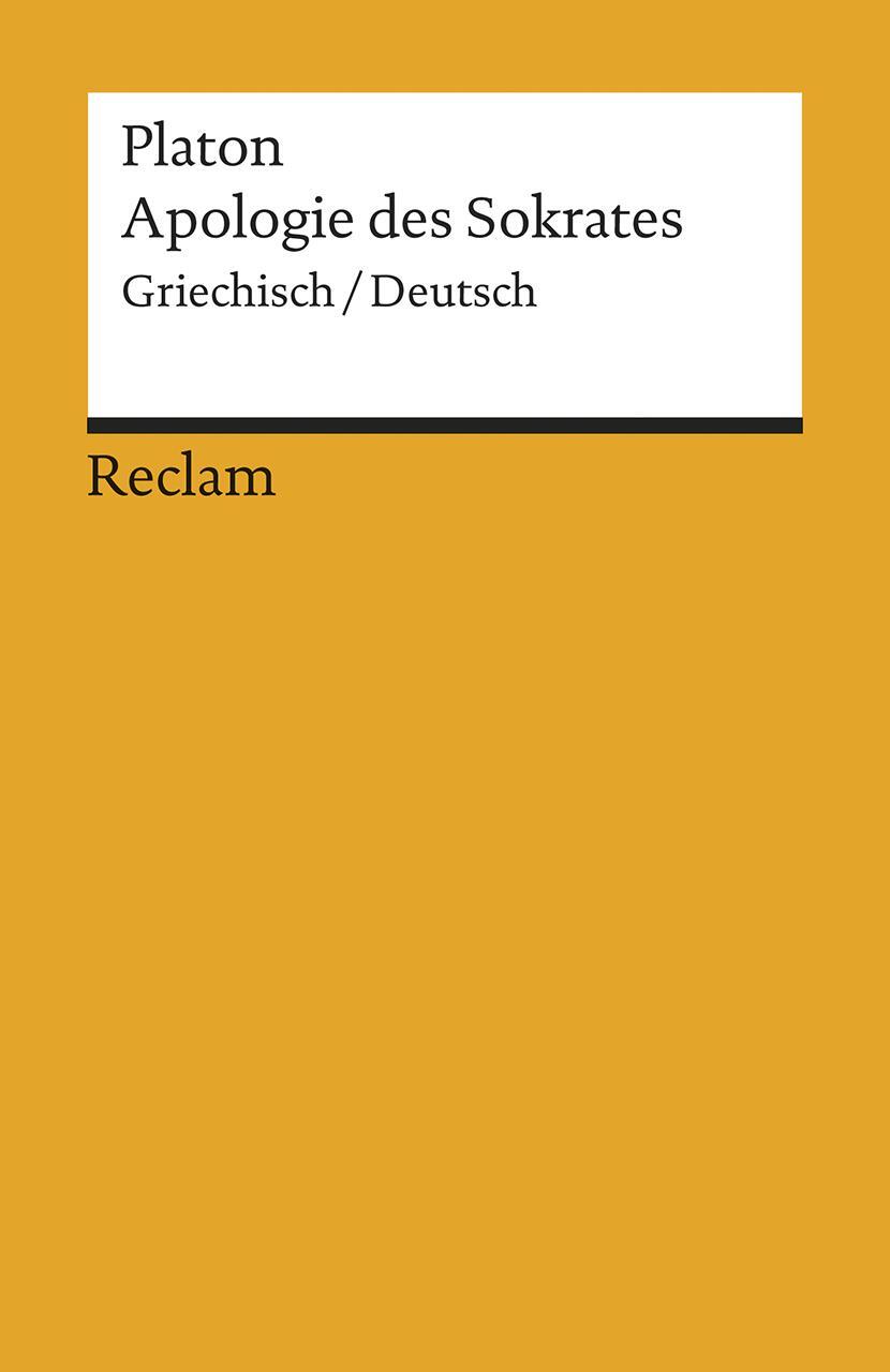 Cover: 9783150083154 | Apologie des Sokrates | Platon | Taschenbuch | 123 S. | Deutsch | 2001