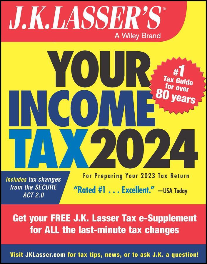 Cover: 9781394223497 | J.K. Lasser's Your Income Tax 2024 | J.K. Lasser Institute | Buch