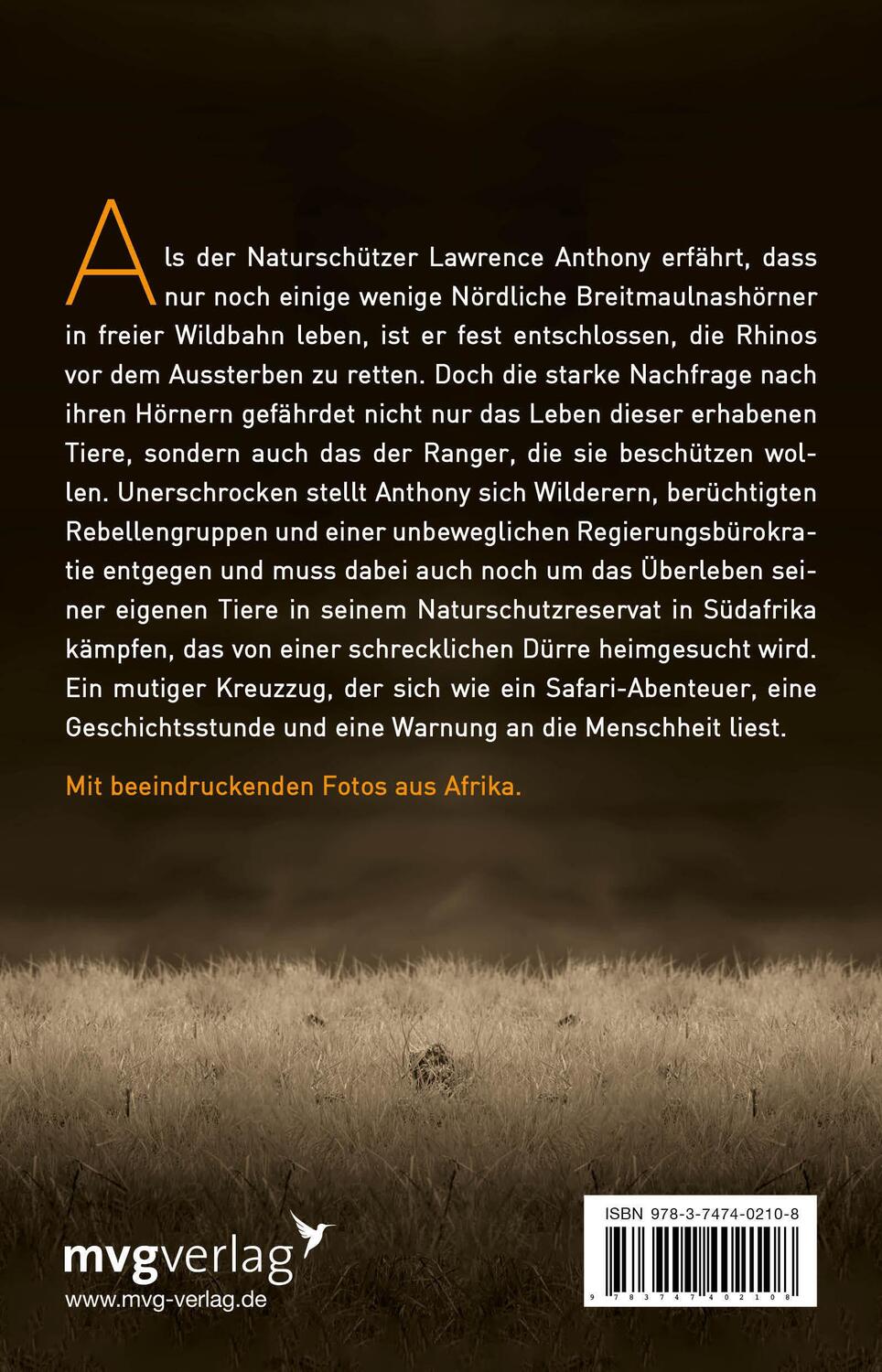 Rückseite: 9783747402108 | Das letzte Nashorn | Lawrence Anthony (u. a.) | Taschenbuch | Deutsch