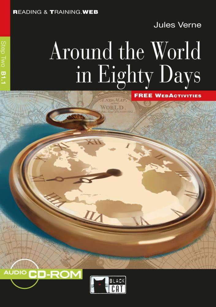 Cover: 9783125000643 | Around the World in 80 days. Buch + CD-ROM | Jules Verne | Taschenbuch